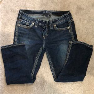 Silver Aiko Capri Jeans